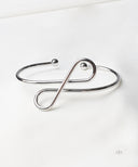 AYA Silver Infinity Open Cuff Bracelet