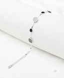 AYA Silver Enamel Circle Bracelet