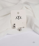 AYA Silver Classic Dome Hoop Earrings