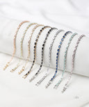 AYA Pastel Emerald Cut Tennis Bracelet