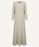Teal Blue Front Open Embroidered Side Panel Kaftan Set