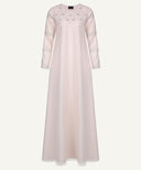 Pastel Pink Petalia A-Line Maxi Dress