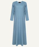 Powder Blue Embellished Side Panel Kaftan