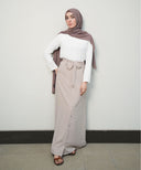 White Long Sleeve Basic Blouse