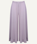 Light Purple Short-Length Top with Flared Trousers Matching Set