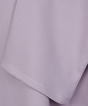 Light Purple Short-Length Top with Flared Trousers Matching Set