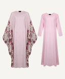 Pink Marshmallow Floral Kaftan