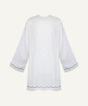 White Ditsy Floral Scallop Matching Set