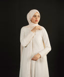 Ivelle White Front Open Dress