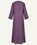 Plum Purple Open Front Cardigan Abaya