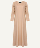 Light Peach Embellished Side Panel Kaftan