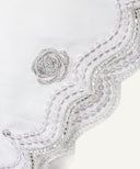 White Satin Fancy Hijab