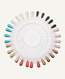 Multi Colored Oval Head Hijab Pins