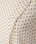 Ivory Printed Overlap A-Line Maxi Dress