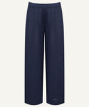 Dark Blue Long Sleeve Pleated Cuff Midi-Length Matching Set