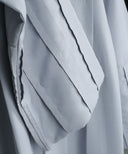 Soft Blue Front Pleated A-line Abaya