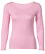 Rose Pink Long Sleeve Full Body Shirt | Tee Shirt