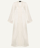 White Peach Long Bell Sleeve Cardigan Set