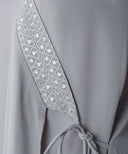 Steel Grey Loop Look Wrap Matching Set