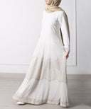 Yara White Panel Dress