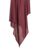 Misty Plum Plain Viscose Hijab