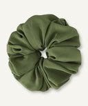 Olive Green Chiffon Scrunchie