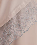 Light Peach Embellished Side Panel Kaftan