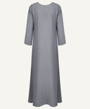 Mist Grey A-line Abaya