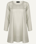 Beige Printed Kaftan Tunic