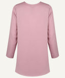 Peach Bud Short-Length Top with Flared Trousers Matching Set