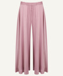 Peach Bud Short-Length Top with Flared Trousers Matching Set