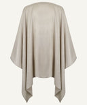 Grey Khaki Butterfly Kaftan Tunic with Contrast Brown Skirt