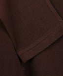 Mahogany Brown Long Sleeve Maxi Slip Dress