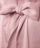 Chai Pink Bell Sleeve A-Line Satin Kimono