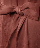 Mahogany Bell Sleeve A-Line Satin Kimono