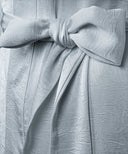 Pale Slate Bell Sleeve A-Line Satin Kimono