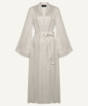 Sand Bell Sleeve A-Line Satin Kimono