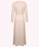 Pink Tan Belted Maxi Dress