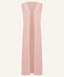 Blush Sleeveless Jersey Cardigan