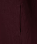 Burgundy Button Down A-line Abaya