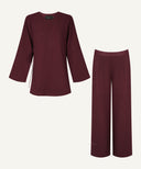 Burgundy Wrap Style Set