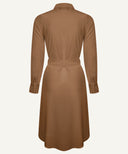 Chestnut Button Down Long Sleeve Tunic