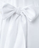 White Button Down Long Sleeve Tunic