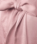 Chai Pink Satin Buttoned Cuff Long Sleeve Tunic