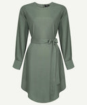 Ivy Green Buttoned Cuff Long Sleeve Tunic