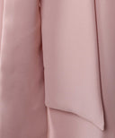 Rose Dust Chiffon Classic A-Line Long Sleeve Maxi Abaya Dress