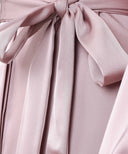 Sherbet Satin Double Flat Collar Button Down Dress