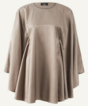 Dull Grey Satin Short-Length Kaftan Tunic Matching Set
