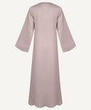 Mauve Chalk Embroidered Cardigan Matching Set