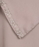 Mauve Chalk Embroidered Cardigan Matching Set